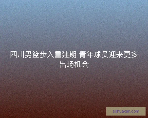 四川男篮步入重建期 青年球员迎来更多出场机会 四川男篮步入重建期 青年球员迎来更多出场机会